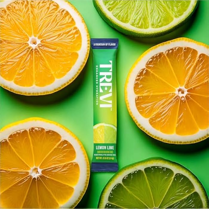 TREVI™ Sugar Free Electrolytes - Drink Mix Hydration Powder Packets - 10 Count - Lemon Lime - Image 2