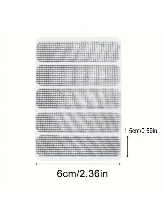 Window Screen Repair Kit 50 Self Adhesive Yarn Patches For Mosquito Net Holes - Image 5
