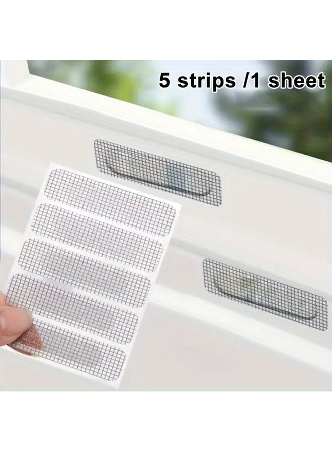 Window Screen Repair Kit 50 Self Adhesive Yarn Patches For Mosquito Net Holes - Image 4