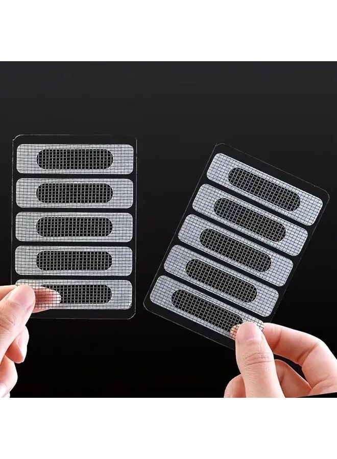 Window Screen Repair Kit 50 Self Adhesive Yarn Patches For Mosquito Net Holes - Image 2