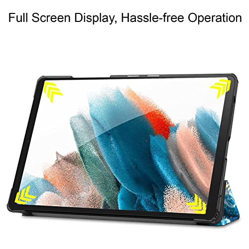 Robustrion Smart Trifold Hard Back Flip Stand Case Cover for Samsung Galaxy Tab A8 10.5 inch [SM-X200/X205/X207] 2022 - Night - Image 4