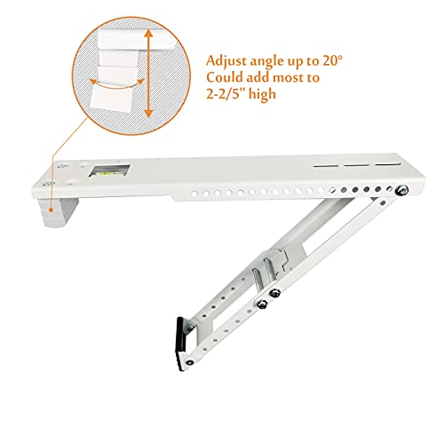 Foozet Window Air Conditioner Support Bracket Heavy Duty, Up to 165 lbs, Fits Up to 24K btu A/C Unit - Image 4