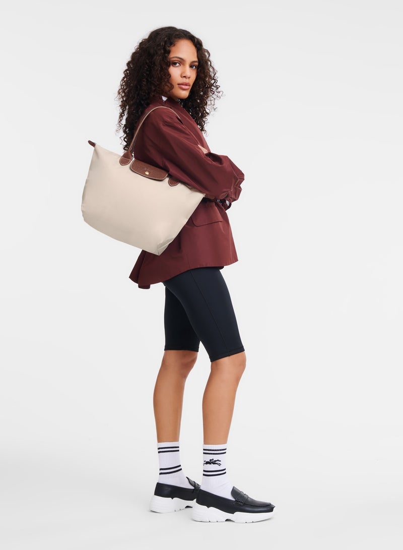 Longchamp Medium Tote Bag for Women, Foldable Bag With Zipper Shoulder Bag, Handbag for Travel, Work