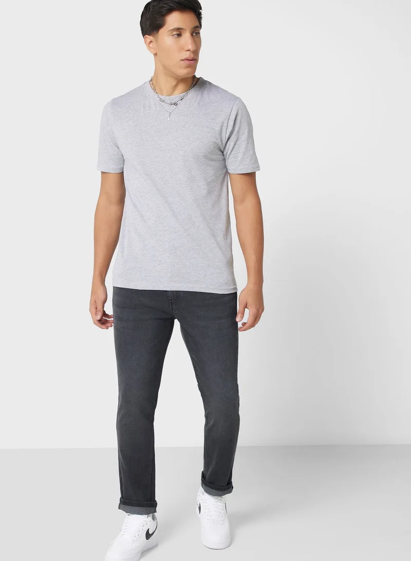 Seventy Five Slim Fit Washed Jeans