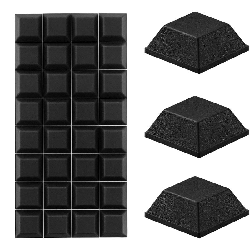 VBHHY 32Pcs Adhesive Rubber Feet for Electronics, Rubber Bumpers self Adhesive - Image 1