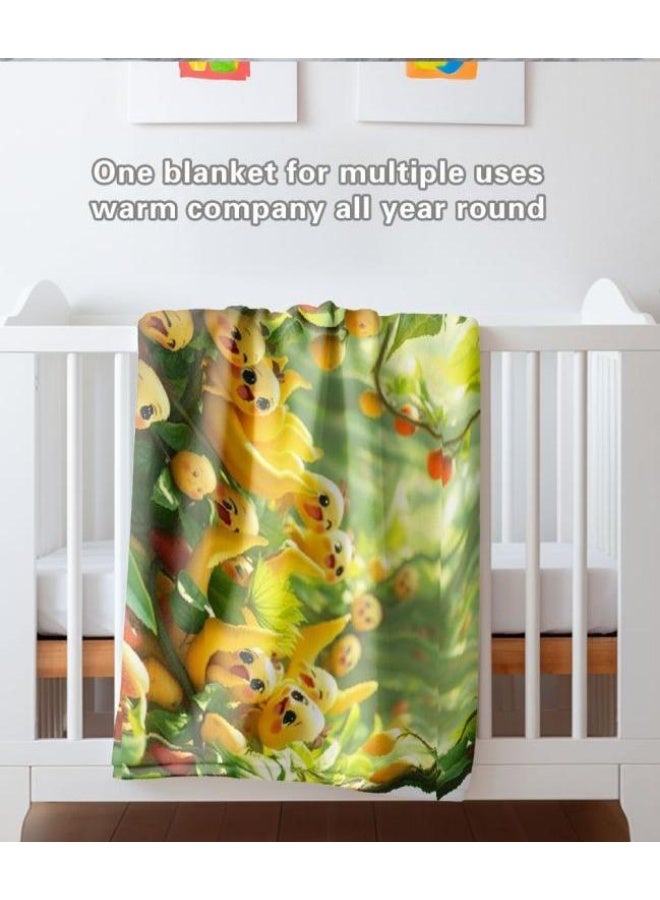 general Children's or student cartoon flannel thin blanket (warm and comfortable, suitable for sleep, games) 100cm*150cm - 70 - Image 1