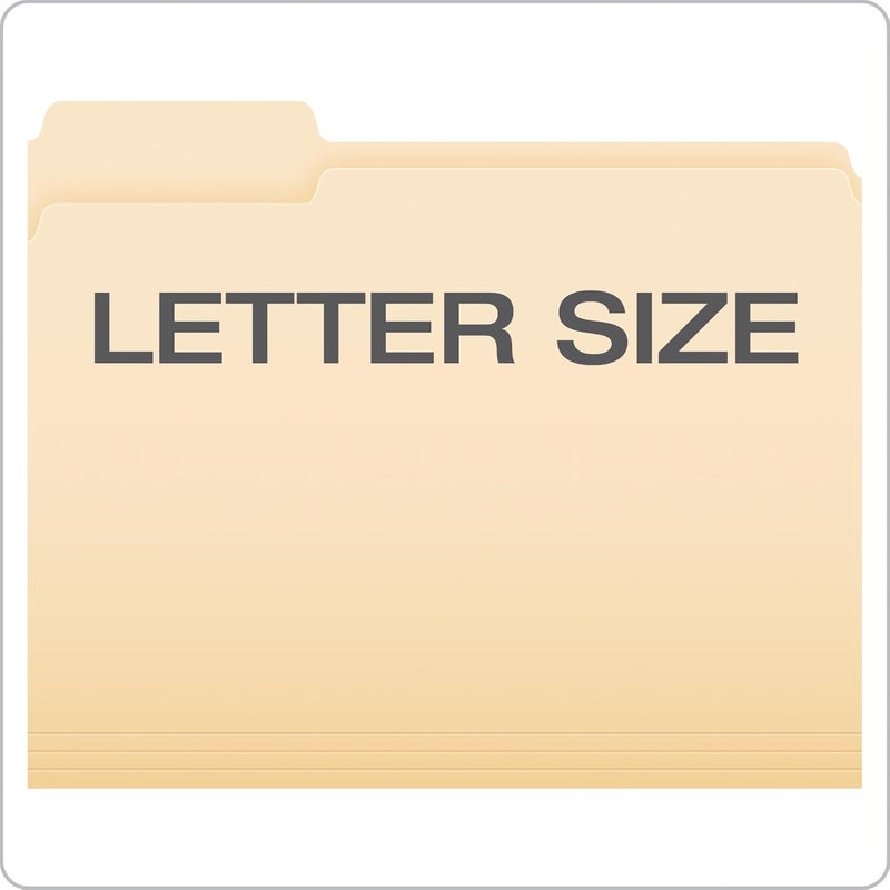 Pendaflex File Folders, Letter Size, 1/3 Cut, Manila, 250 per Box (752250) - Image 4