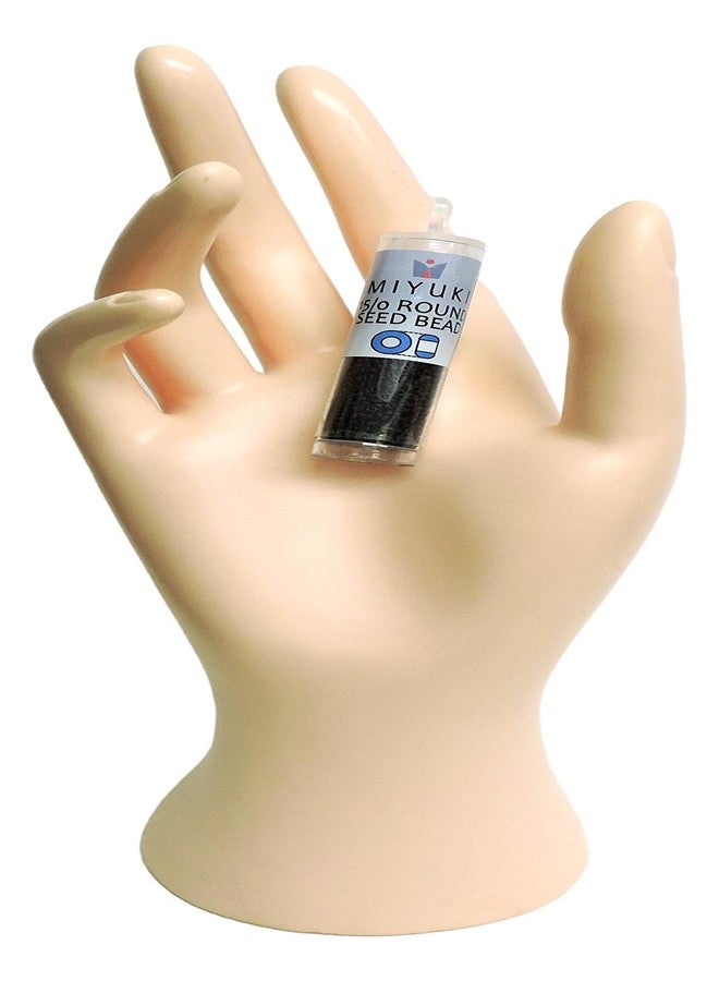 Miyuki Round Seed Beads Size 15/0 8.2g Matte Black - Image 2