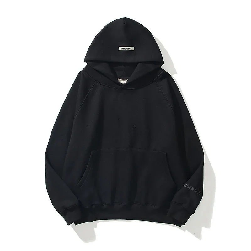 Oversized Hoodie Autumn Winter Unisex Sweater White - Image 3