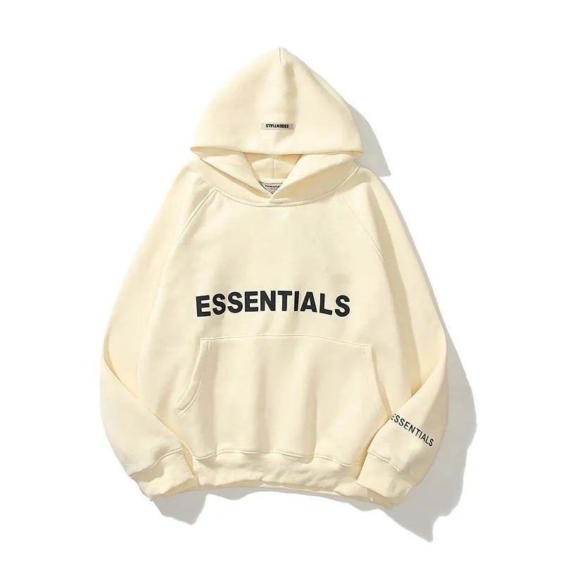 Oversized Hoodie Autumn Winter Unisex Sweater White - Image 5
