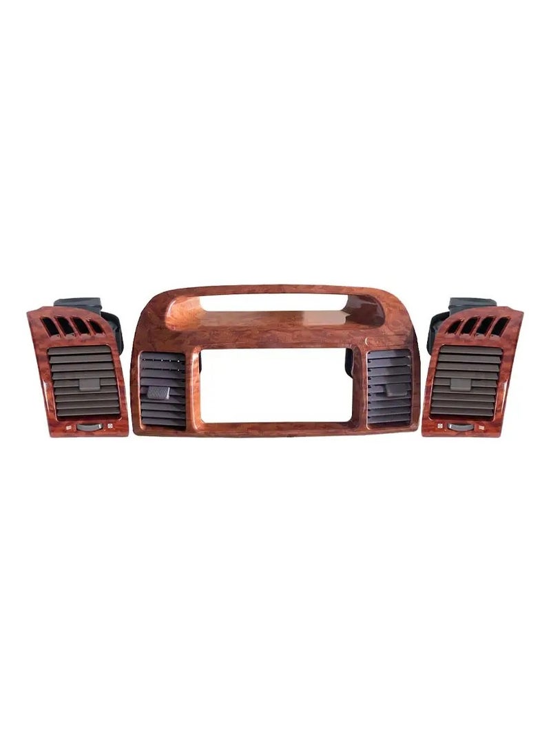 Generic - Toyota camry 2003 2004 2005 2006 A/C Air vent outlet complete set warm wood color - Image 1