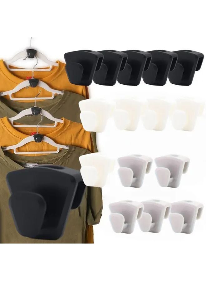 15pcs Black White Gray Triangle Hangers Wall Mounted Damage Free Space Saving - Image 2