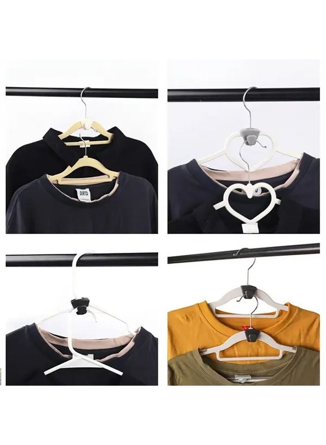 15pcs Black White Gray Triangle Hangers Wall Mounted Damage Free Space Saving - Image 5