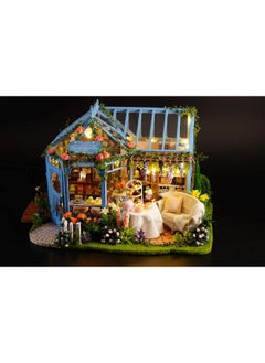 Flever Dollhouse Miniature Diy House Kit Creative Room With Furniture For Romantic Artwork Gift Rose Garden Tea House  - Image 4