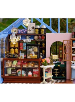 Flever Dollhouse Miniature Diy House Kit Creative Room With Furniture For Romantic Artwork Gift Rose Garden Tea House  - Image 5