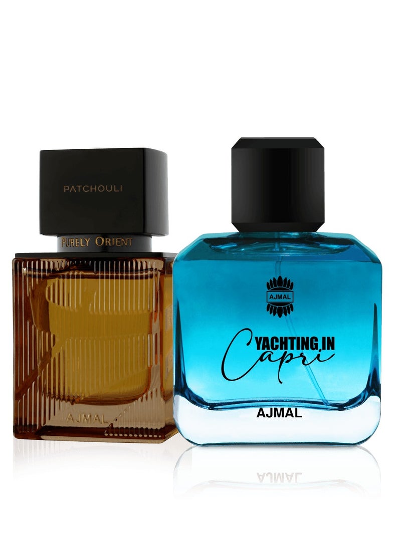 Ajmal Purely Orient Patchouli EDP 75ml & Yachting in Capri - Unique Fragrance Blend 