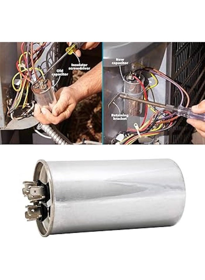 Royal Apex Burst Proof 2 Pin Round Capacitor with Aluminium Housing for AC, Motor Compressor etc | EN60252 CES2 RoHS Standards | Made in India (2 PIN 65MFD (65µF)) - Image 4