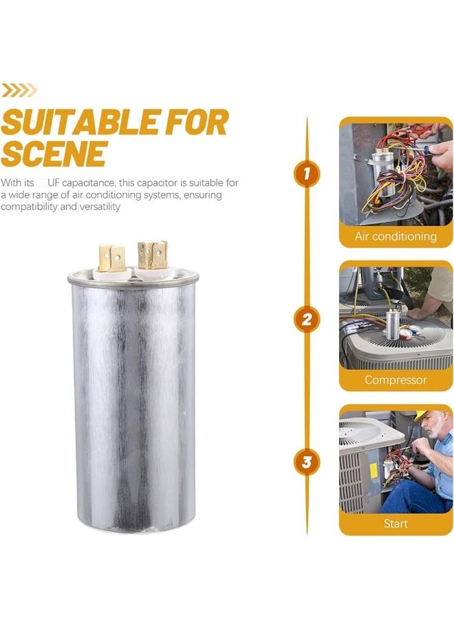 Royal Apex Burst Proof 2 Pin Round Capacitor with Aluminium Housing for AC, Motor Compressor etc | EN60252 CES2 RoHS Standards | Made in India (2 PIN 65MFD (65µF)) - Image 3