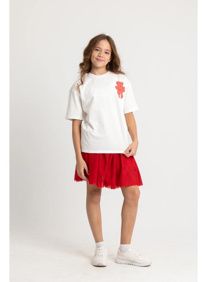 playmore Red Tulle Skirt - Image 1