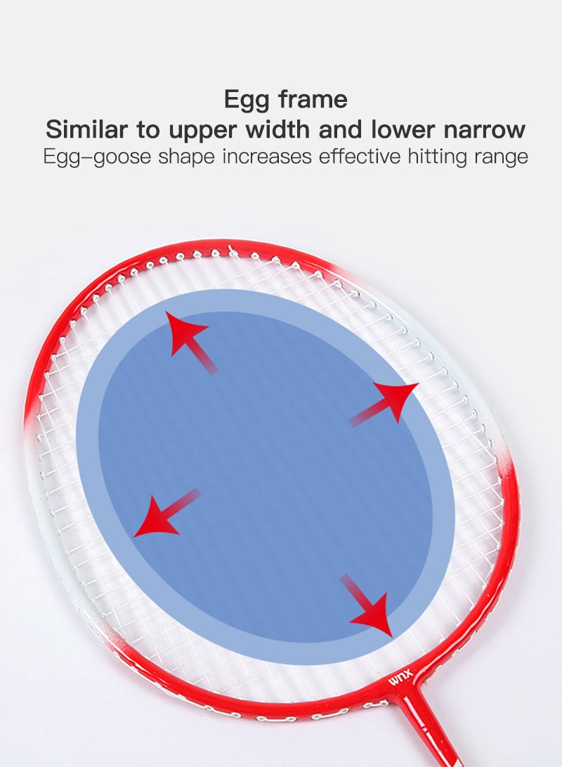 Weinixun Badminton Racket Durable Adult Set Training Dribbling - Image 2