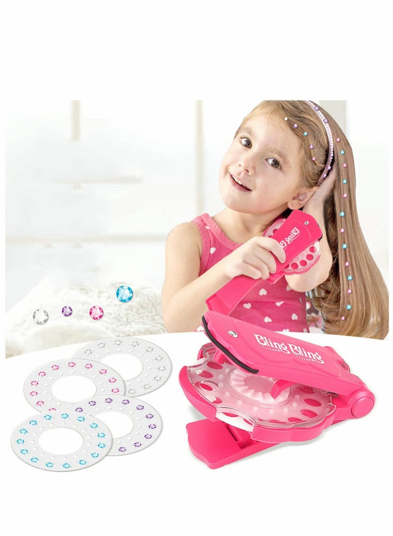 نيبمينينت أحجار شعر Blingbling ، Ultimate Radiance مجموعة Glam تأتي مع أداة تصفيف 180 جوهرة 4 ألوان إعادة تعبئة الأحجار الكريمة أدوات ملصقات حجر الراين كريمة للشع - Image 1