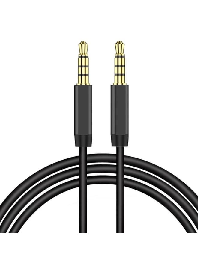 Earldom AUX Audio Cable 1M – 3.5mm to 3.5mm Stereo Audio Cable, Compatible with Mobile Phones, Tablets, Car, and Speakers – Black - Image 1