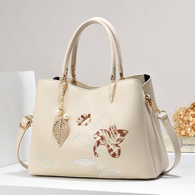New Style Old Flower All-Match Large Capacity Bag Fashionable Trendy Handbag Advanced Sense All-Match Commuter Tote Bag - Image 1