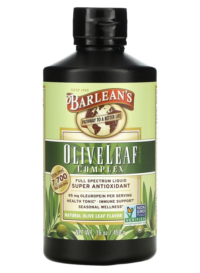 BARLEAN'S Olive Leaf Complex Natural Olive Leaf  16 oz (454 g) 
