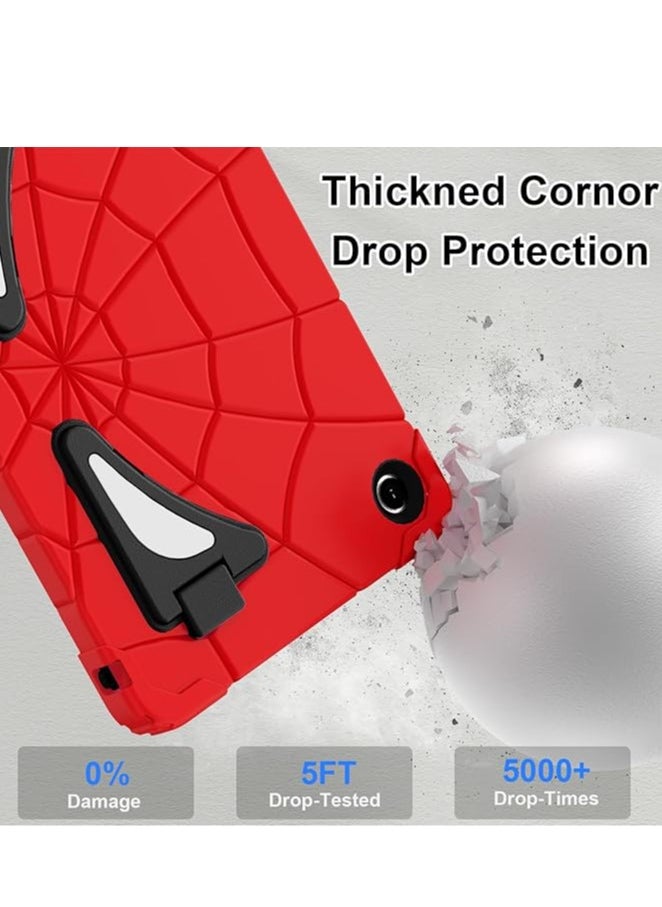 Case for Galaxy Tab A9 Plus Case Samsung Galaxy Tab A9 Plus Case Samsung Tab A9 Plus 11 Cases for Kids With Screen Protector Stand Thickned Cornor Shockproof Samsung Tab A9+ Case 11 Inch, Red Black