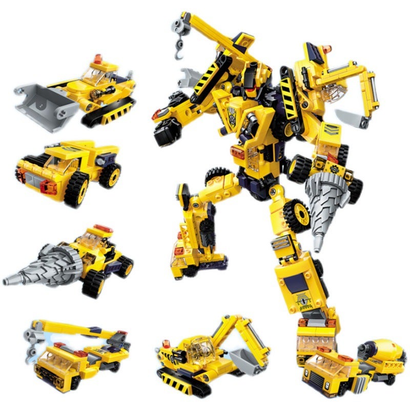 ENLIGHTEN Building Blocks 1417 Engineering Mecha Robot Building Set - Image 1