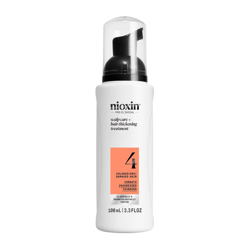 Nioxin System 4 Scalp + Hair Thickening Treatment | Serum for Colored or Damaged Hair with Progressed Thinning | 3.4 Fl oz. - Image 1
