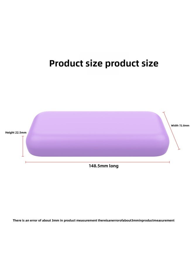 Generic VR Cover For Apple Accessories Vision Pro Power Protection Cover Anti-fall TPU Soft Shell Fuel Injection Head Display Shell-Specifications:Purple  - Image 5