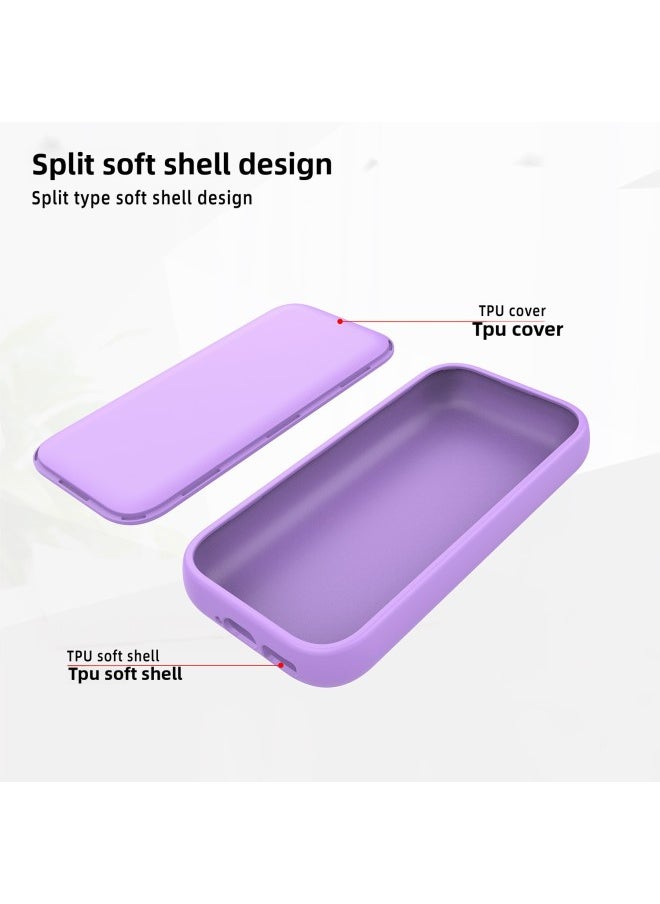 Generic VR Cover For Apple Accessories Vision Pro Power Protection Cover Anti-fall TPU Soft Shell Fuel Injection Head Display Shell-Specifications:Purple  - Image 4
