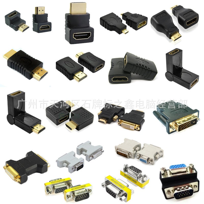 محول HDMI محول DVI موصل VGA مجموعة متنوعة من المحولات - Image 2