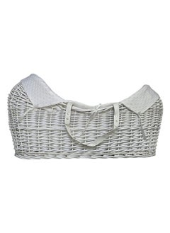 White Wicker Moses Basket With Mosquito Net - pzsku/ZA050E24A0A63D5FE2075Z/45/_/1721030233/bc0df3af-1d6b-4954-8606-61946811dc40