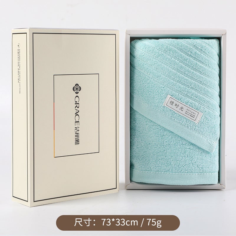Jieliya Towel Single Gift Box Hand Gift Pure Cotton Face Towel Household Company Welfare Gift With Logo - Image 1