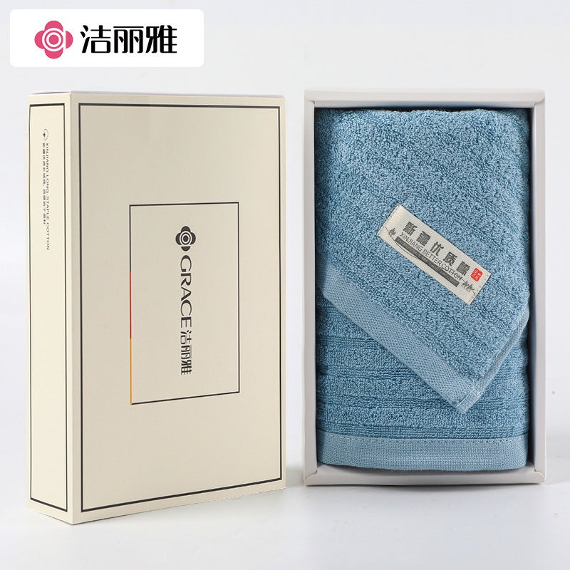 Jieliya Towel Single Gift Box Hand Gift Pure Cotton Face Towel Household Company Welfare Gift With Logo - Image 4