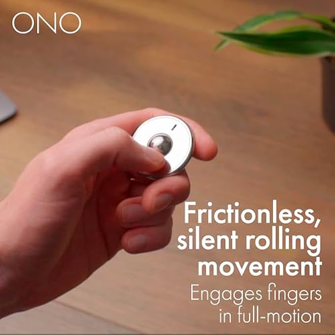 OnO Scroller- Handheld Fidget Toy for Adults | Help Relieve Stress, Anxiety, Tension | Promotes Focus, Clarity | Compact, Portable Design (Scroller Natural SS) - Image 4
