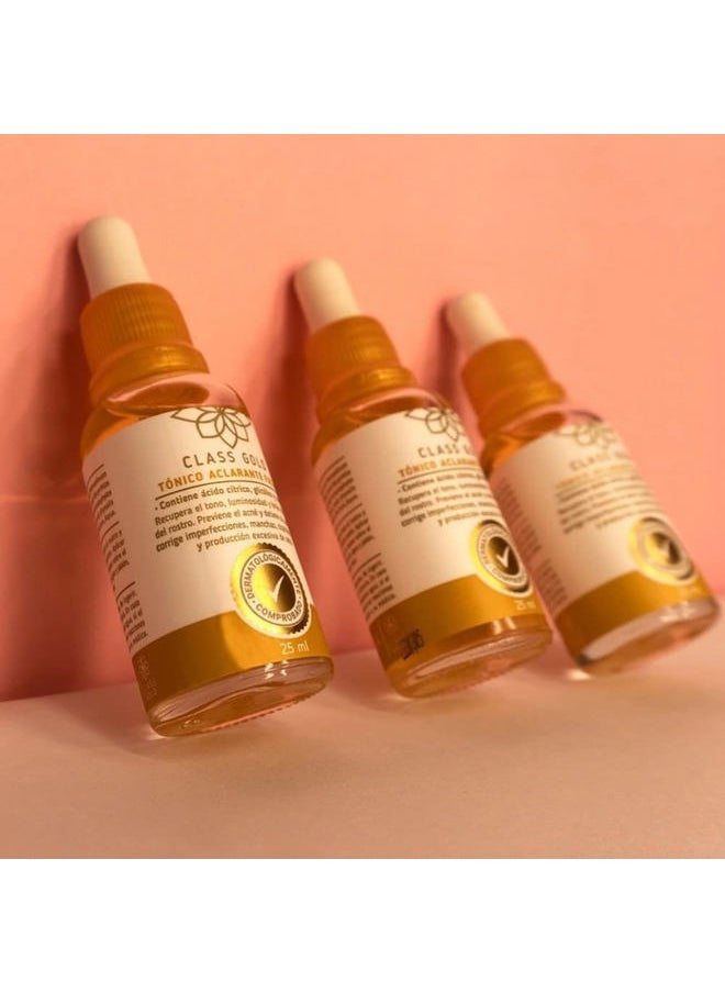 Class Gold Cosmetics - Tonico Aclarante Facial. Manchas e Imperfecciones. Clarifying Facial Tonic, Dark Spot and Blemish Remover from Aqua Labs Colombia - Image 1