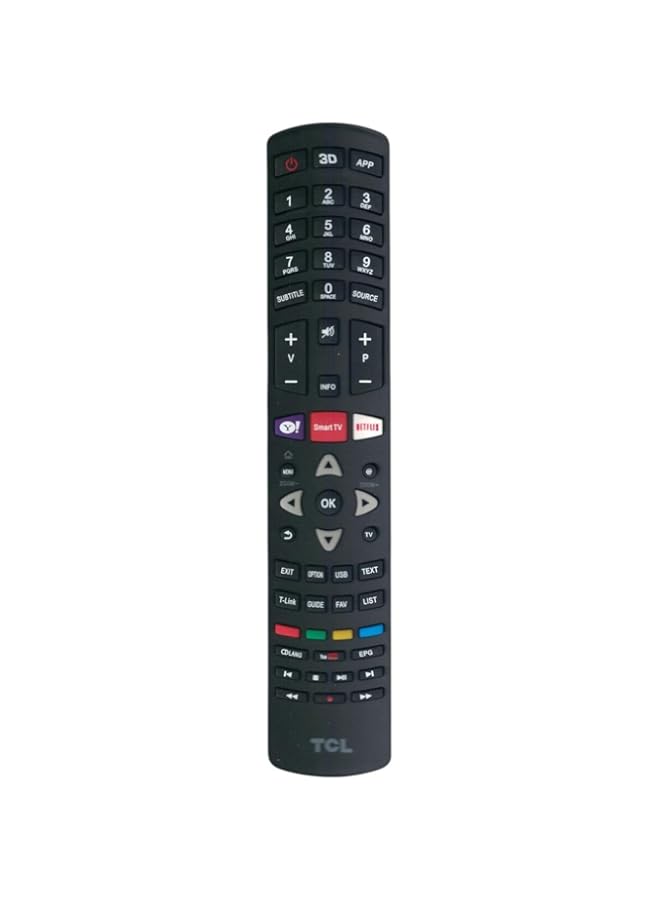 BGM Replacement Remote Control fit for TCL 4K 3D LED LCD Smart TV L43P1US L50P1US L50C1US L55P1US L43P2US L49P2US L55P2US L65P2US LED49D2930US L32S4690S L40S4690FS L50S5610FS L50S5600FS L55S4690FS