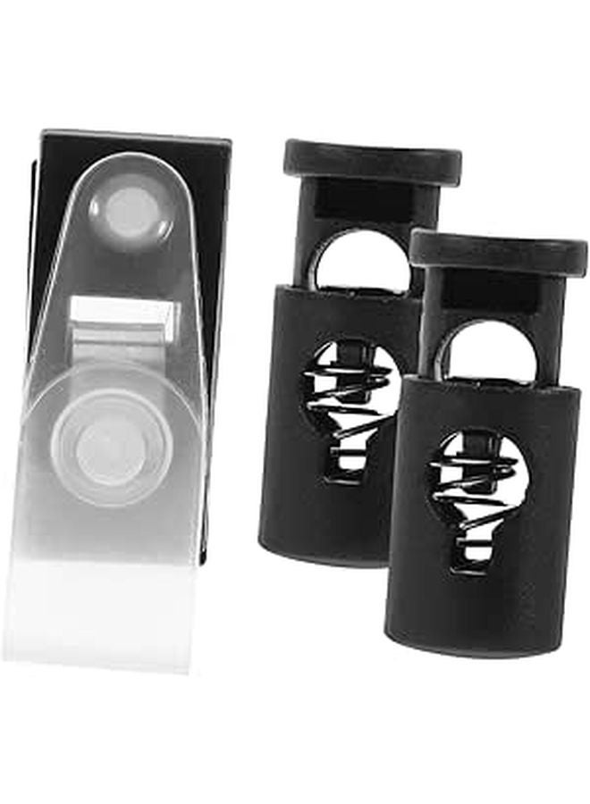 Windproof Flag Clips Set 4 Pack Black Garden Flag Corner Clips Easy Installation - Image 1