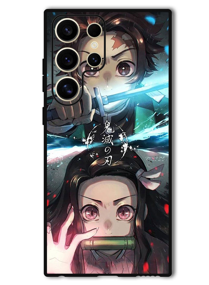 Theodor Protective Case Anti Scratch Shock Proof Bumper Cover For Samsung Galaxy S24 Ultra Animation Tanjiro - Image 1