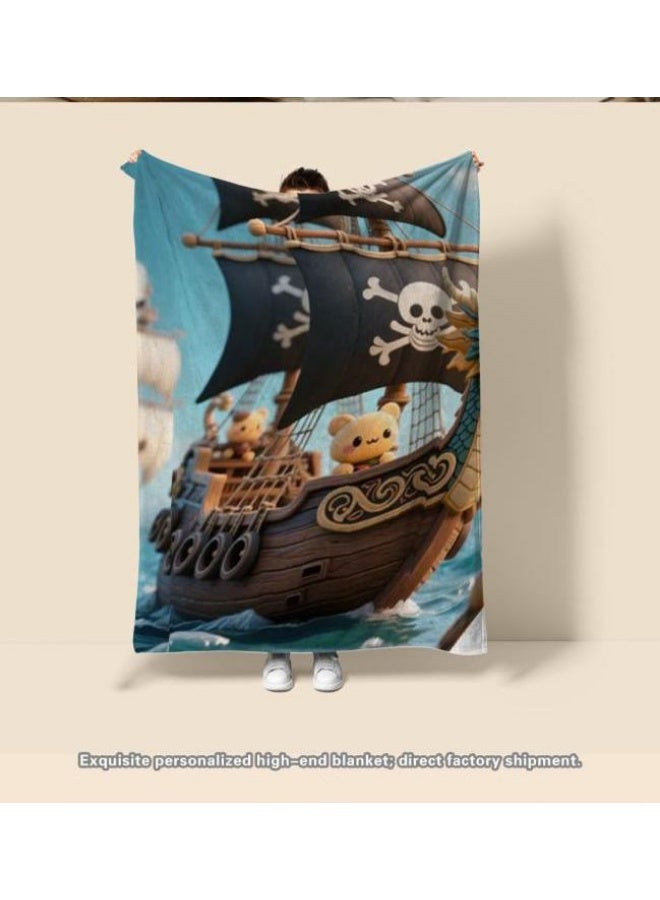 عام بطانية رقيقة من الفانيلا الكرتونية للأطفال والرضع (دافئة ومريحة، ومناسبة للنوم والألعاب) 70 سم * 100 سم - 973 - Image 2