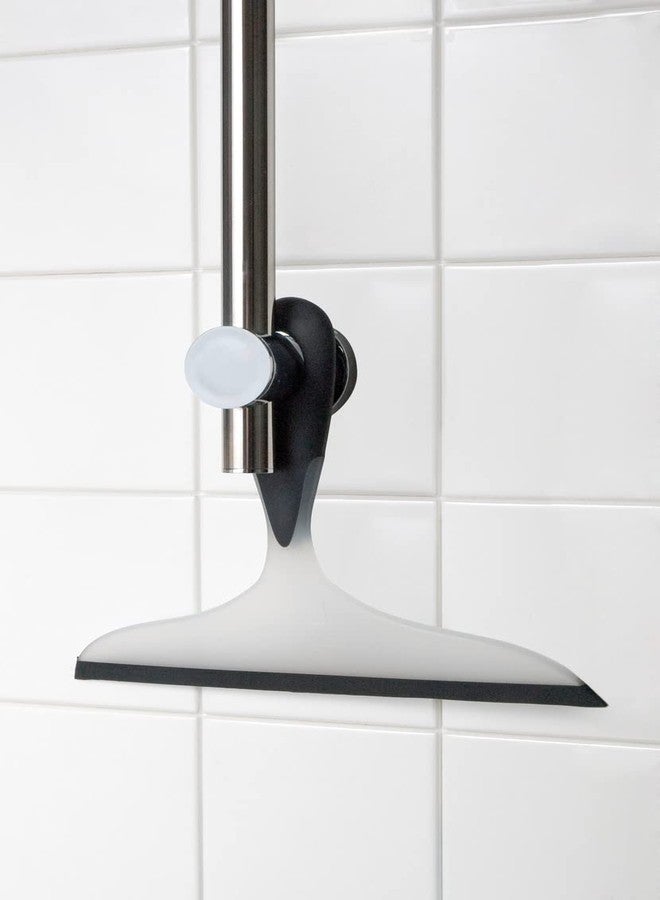 WENKO 18752100 Bathroom Squeegee Loano Black - for Bath and Shower, Plastic, Black - Image 3