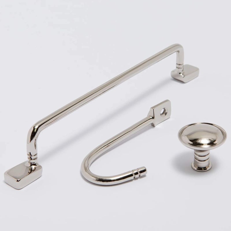 HOBKNOBS Berlin Wall Robe/Coat/Clothes Towel and Home Decor Brass Hooks 96.5mm (Nickel Plated). - Image 2