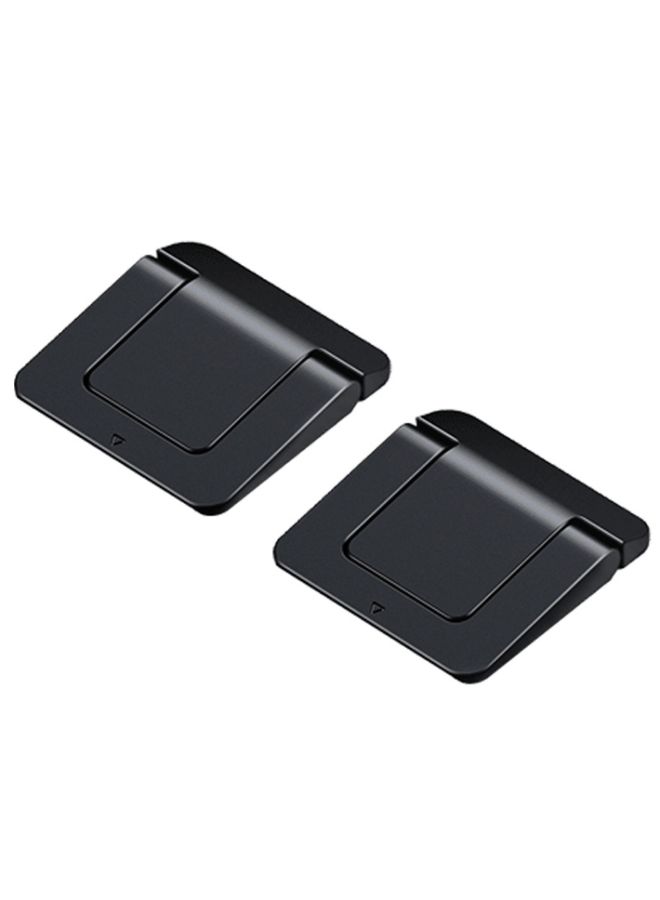 BURAQ 02919 Laptop Desktop Increased Heat Dissipation Bracket Laptop Base Portable Foot Pad Bracket(Black)  - Image 1