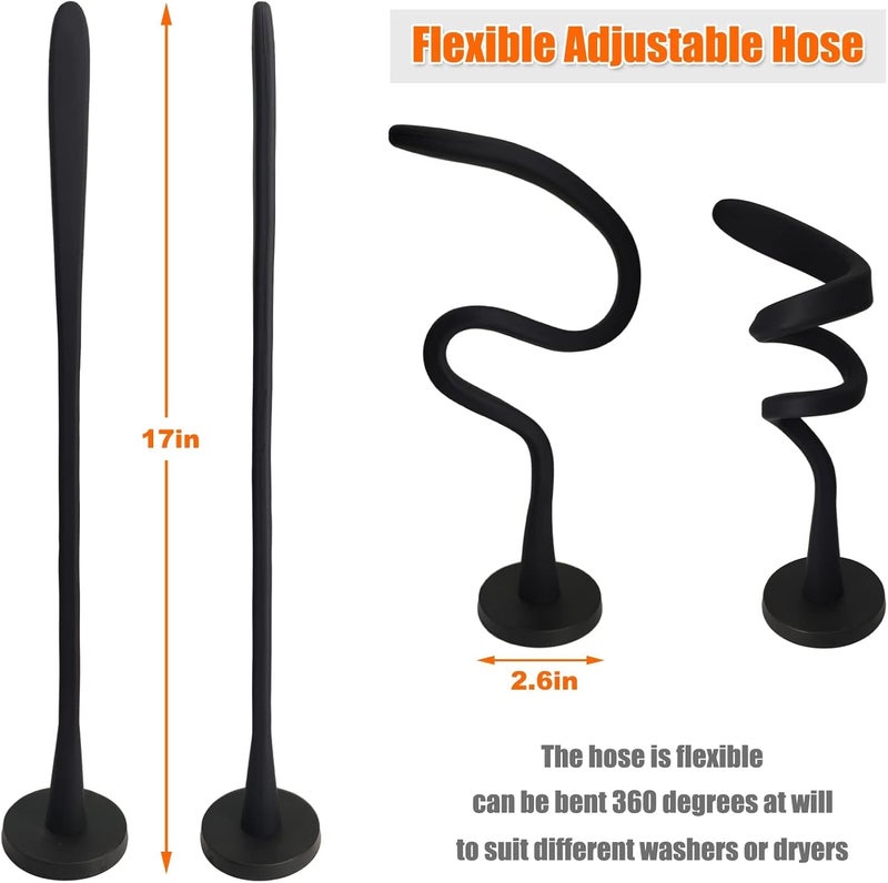 eHuangTools Front Load Washer Door Prop, Removable Flexible Washer Door Stopper, Magnetic Washing Machine Door Holder with 66mm Magnet Base, Keep Washer Door Open to Prevent Odors (Black) Trendy widespread design - Image 4