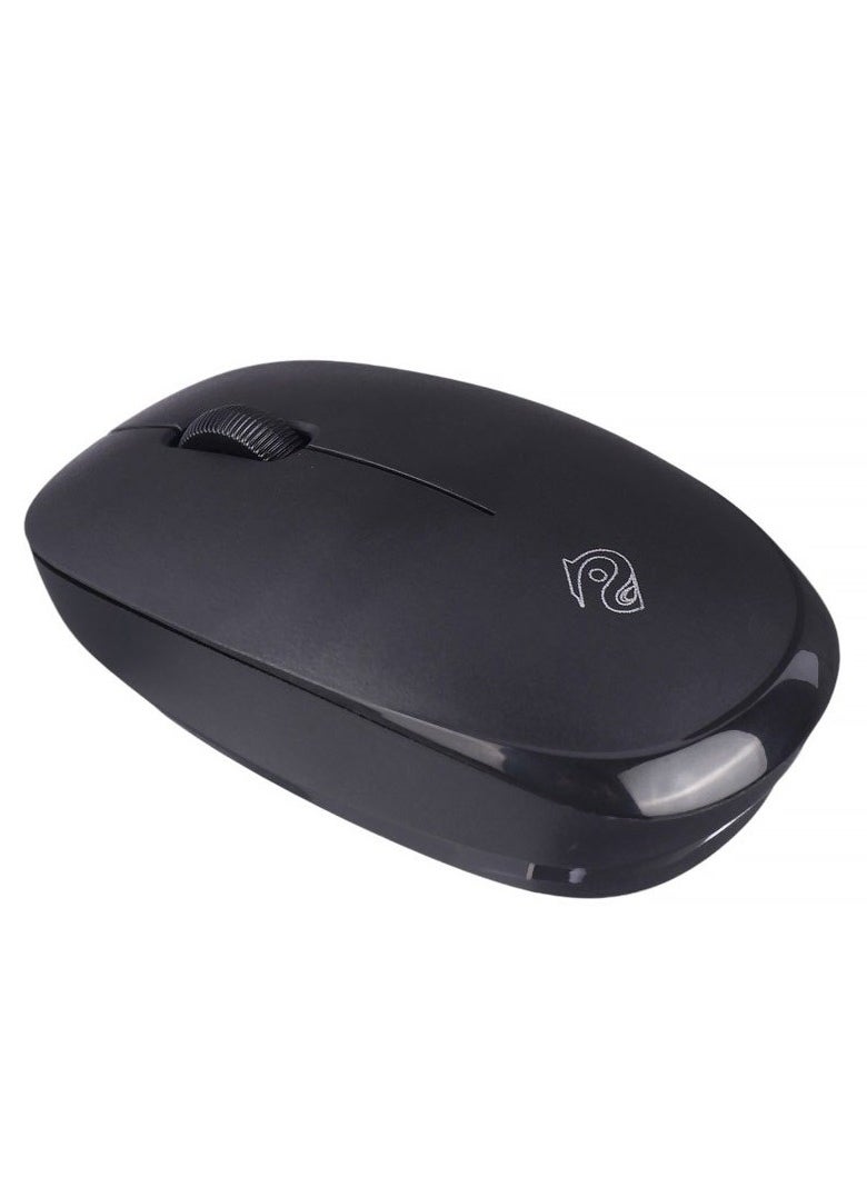 Generic - Rizyue R10 Dual Mode Bluetooth / 2.4G Wireless Mouse Lightweight - 3 Buttons - 1600 DPI - Mini Lightweight Design For Office Business (1x AA Battery incoulded) | Black - Image 1