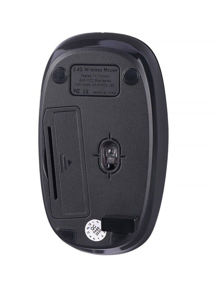 Generic - Rizyue R10 Dual Mode Bluetooth / 2.4G Wireless Mouse Lightweight - 3 Buttons - 1600 DPI - Mini Lightweight Design For Office Business (1x AA Battery incoulded) | Black - Image 1