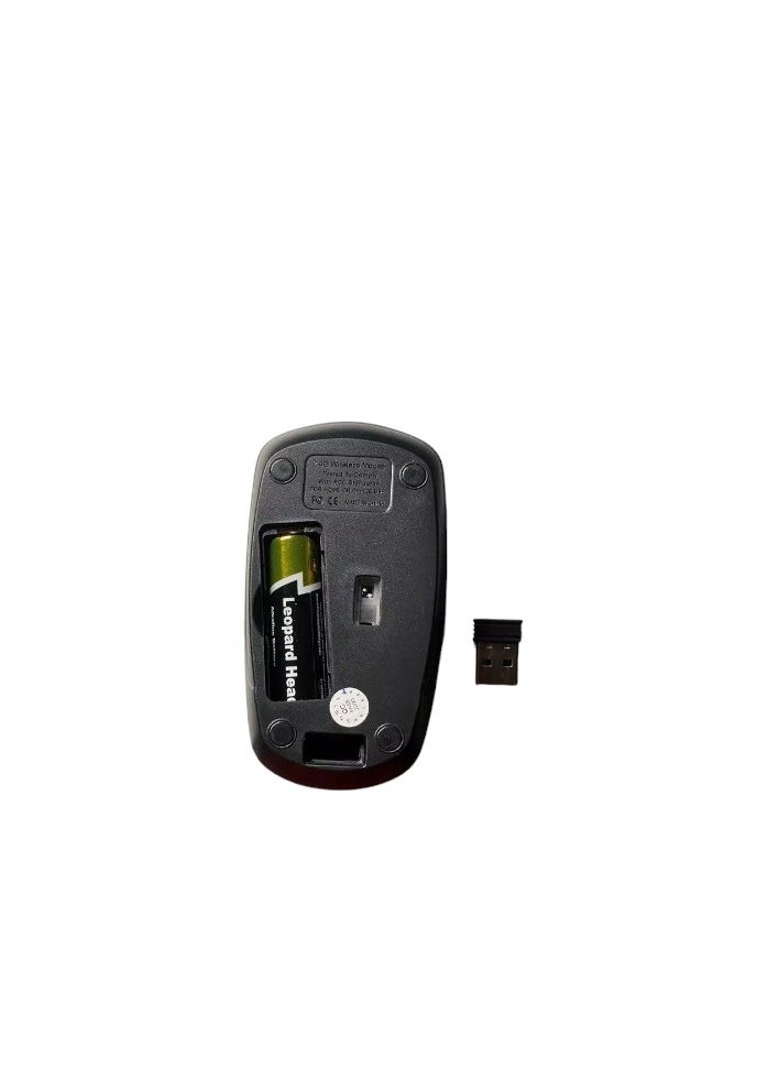 Generic - Rizyue R10 Dual Mode Bluetooth / 2.4G Wireless Mouse Lightweight - 3 Buttons - 1600 DPI - Mini Lightweight Design For Office Business (1x AA Battery incoulded) | Black - Image 1